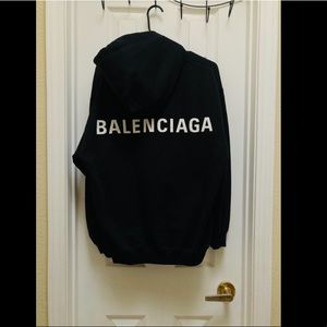 Balenciaga Back Logo Hoodie